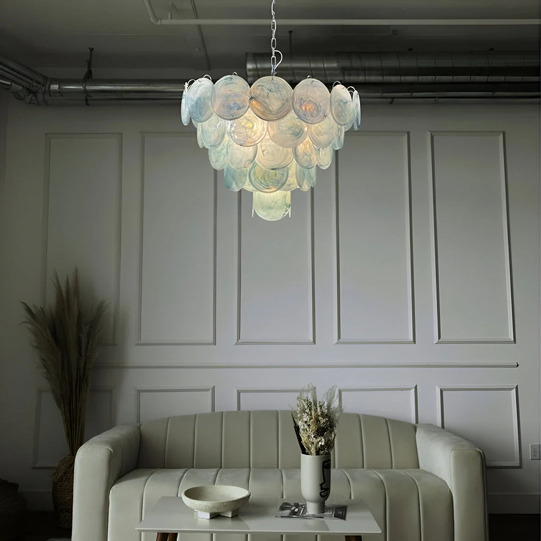 Murano Chandelier 57 Blue - Image 9