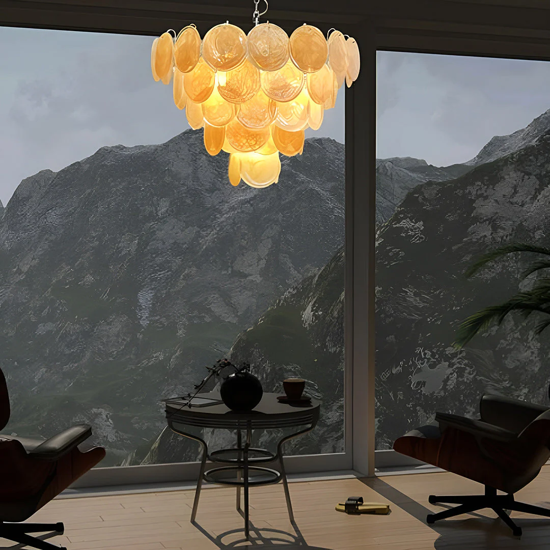 Murano Chandelier 57 Gold - Image 10