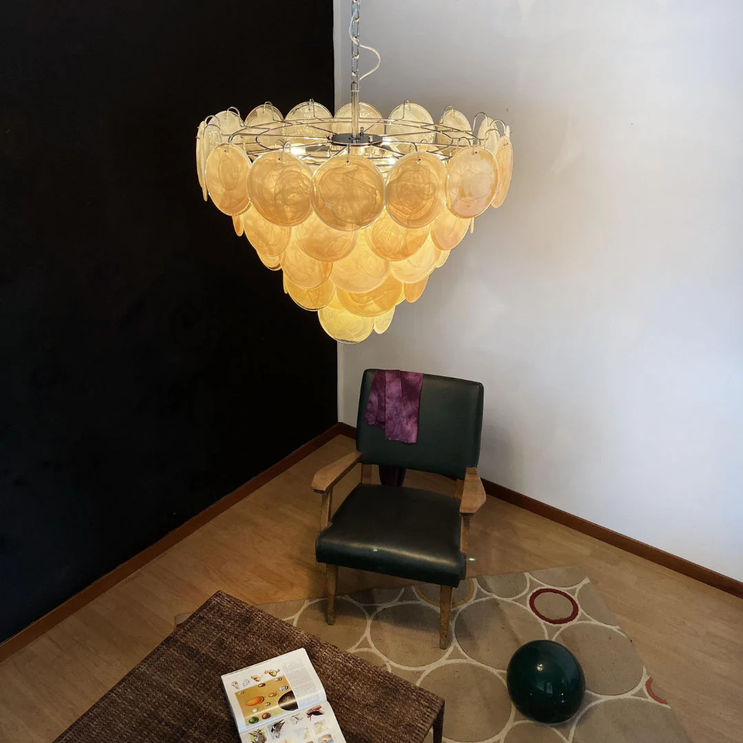Murano Chandelier 57 Gold - Image 8