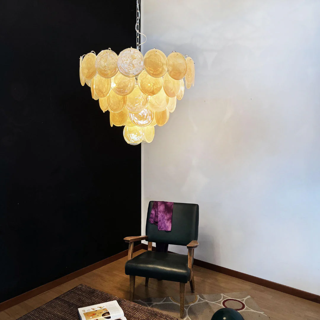 Murano Chandelier 57 Gold - Image 9