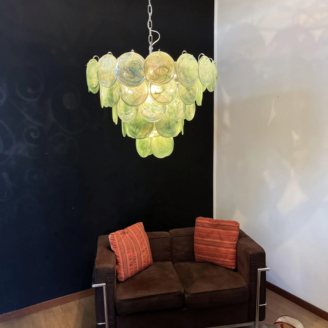 Murano Chandelier 57 Green - Image 4