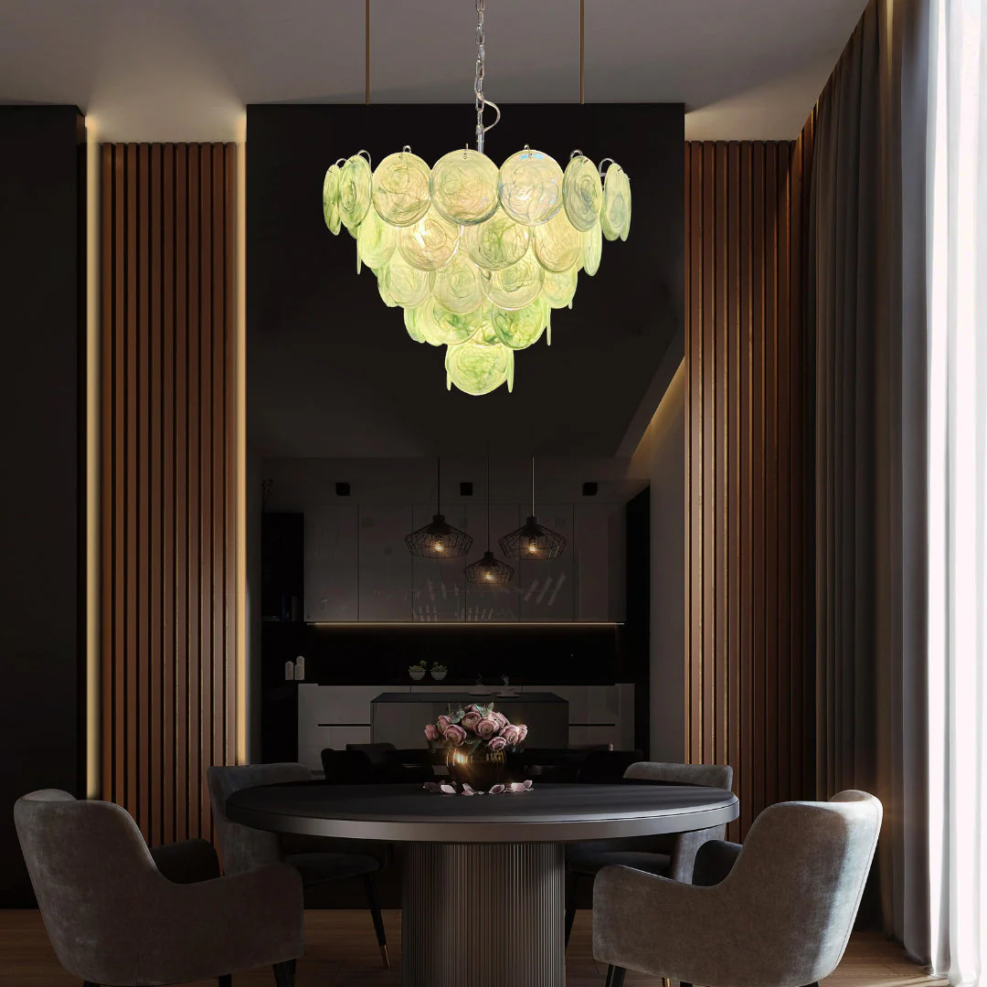 Murano Chandelier 57 Green - Image 5