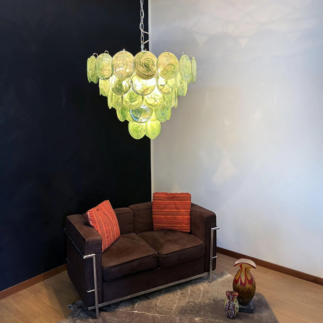 Murano Chandelier 57 Green - Image 7