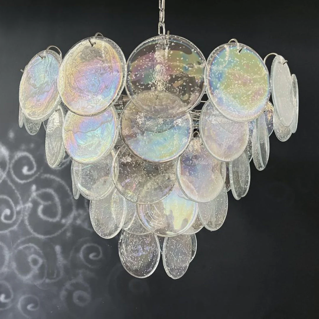 Murano Chandelier 57 Iridescent Glass - Image 14