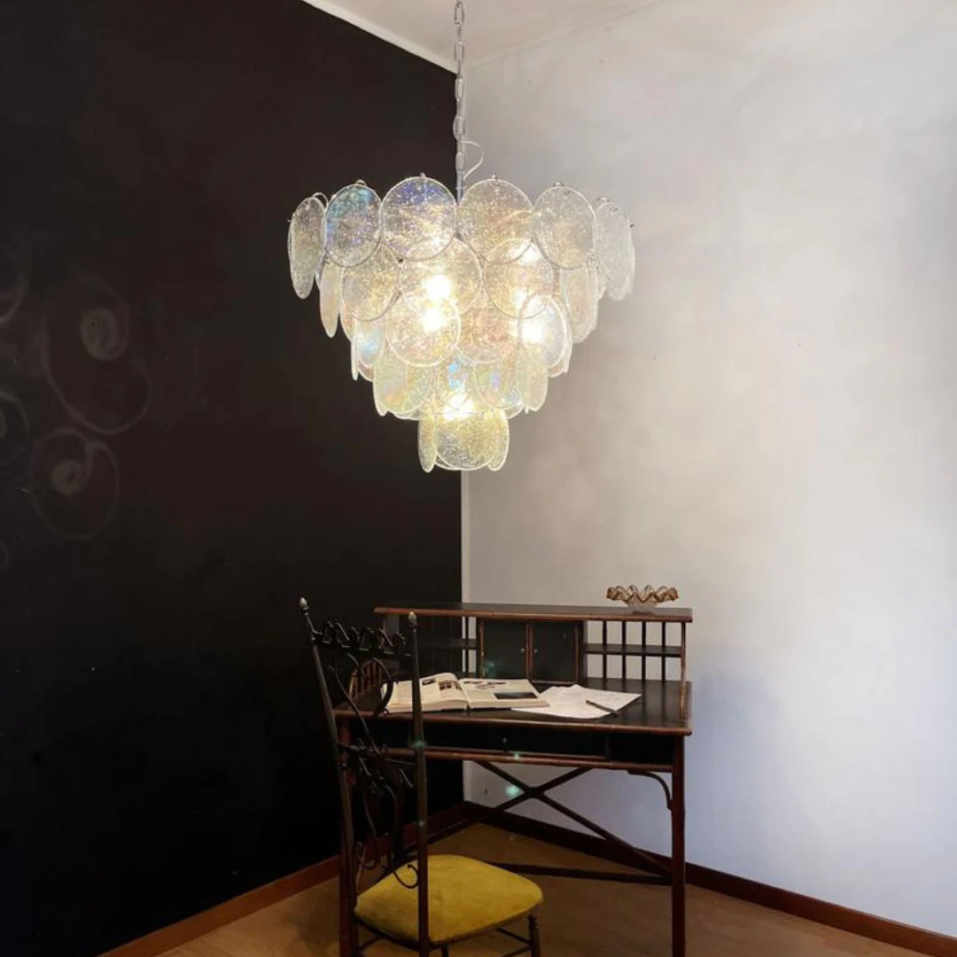 Murano Chandelier 57 Iridescent Glass - Image 4