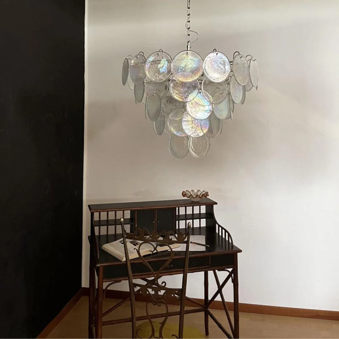 Murano Chandelier 57 Iridescent Glass - Image 5