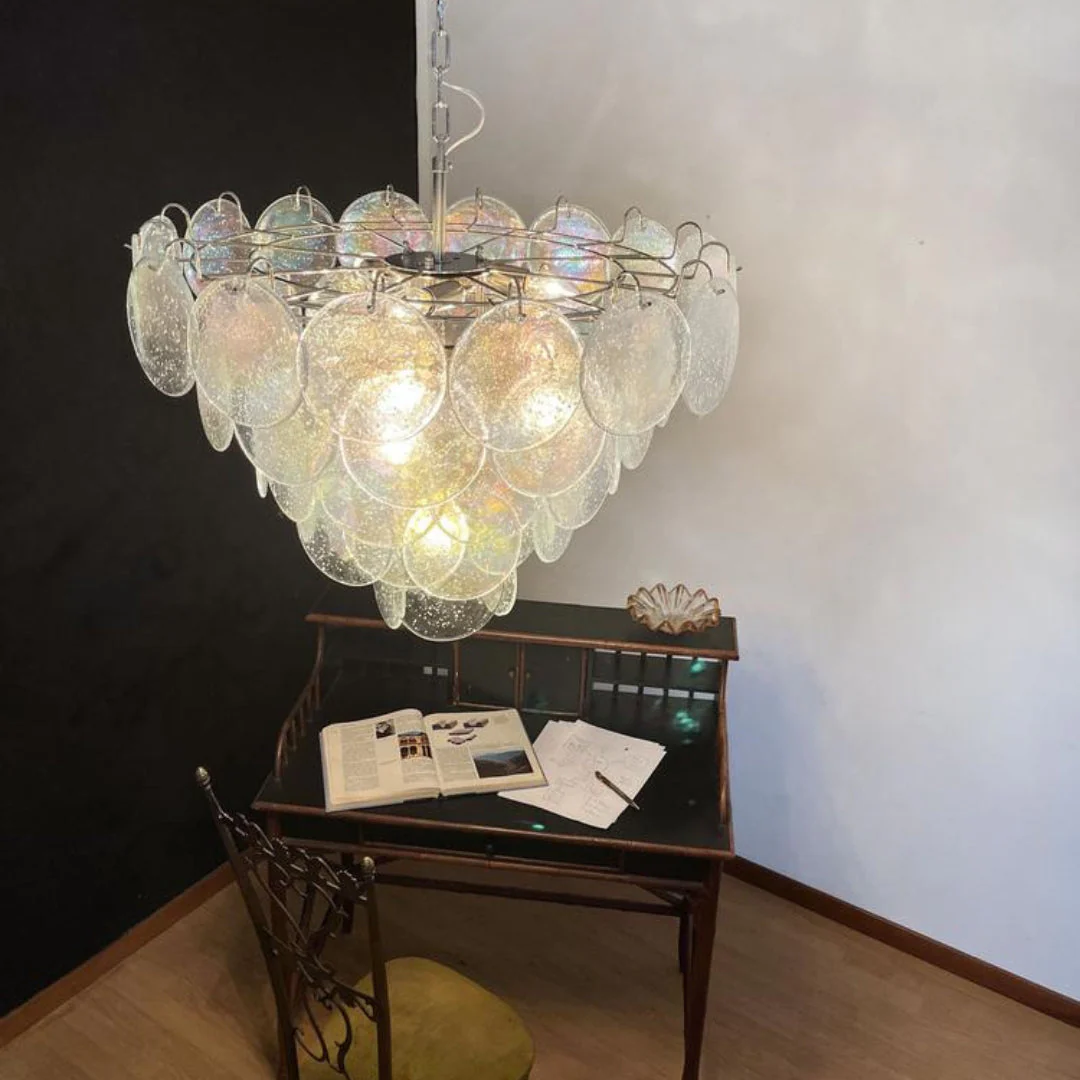 Murano Chandelier 57 Iridescent Glass - Image 7