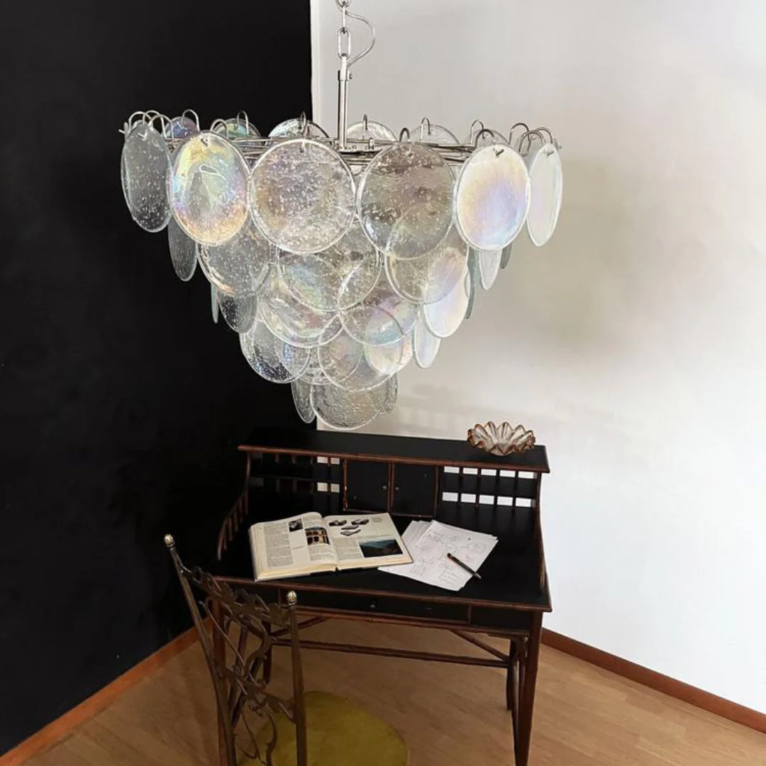 Murano Chandelier 57 Iridescent Glass - Image 8
