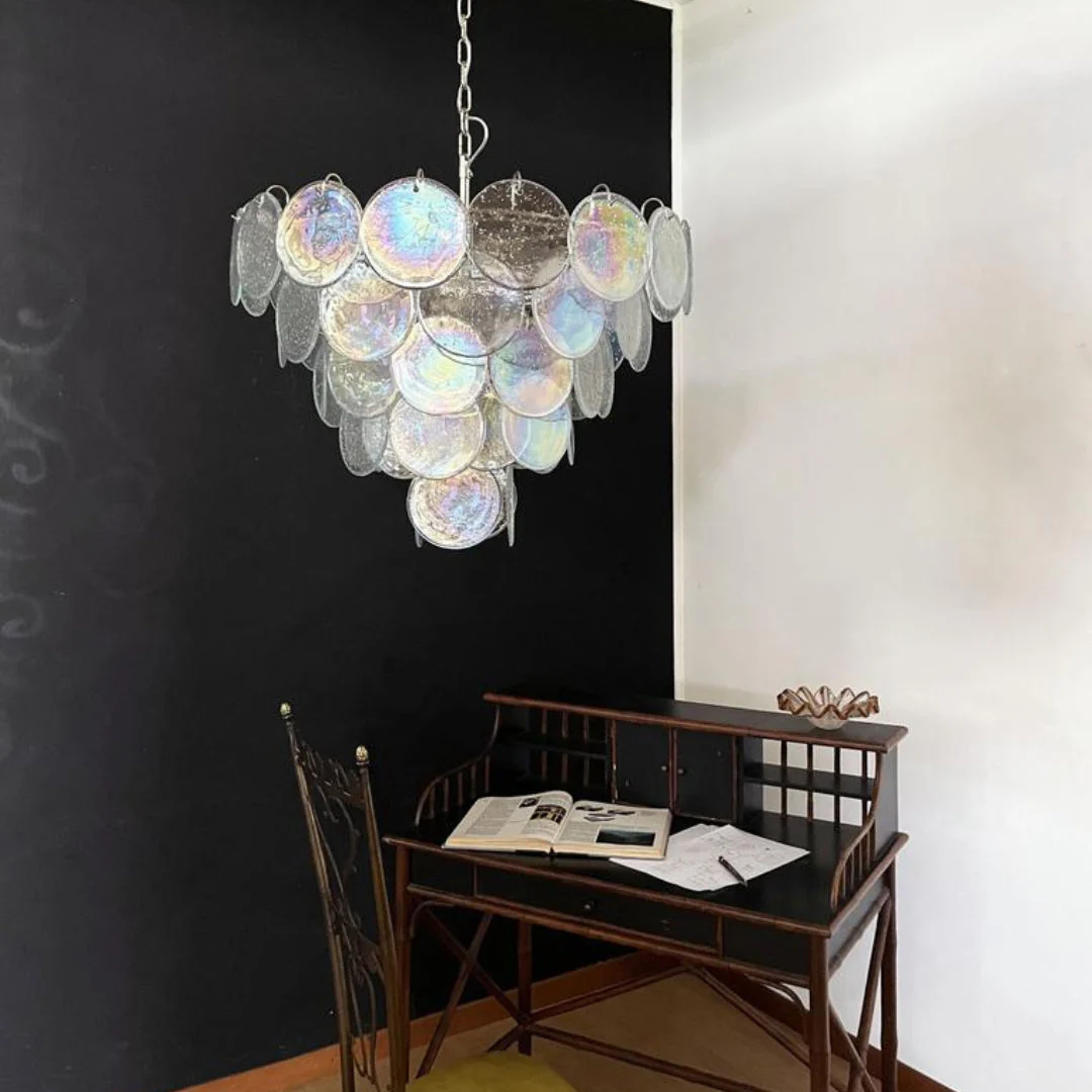 Murano Chandelier 57 Iridescent Glass - Image 9