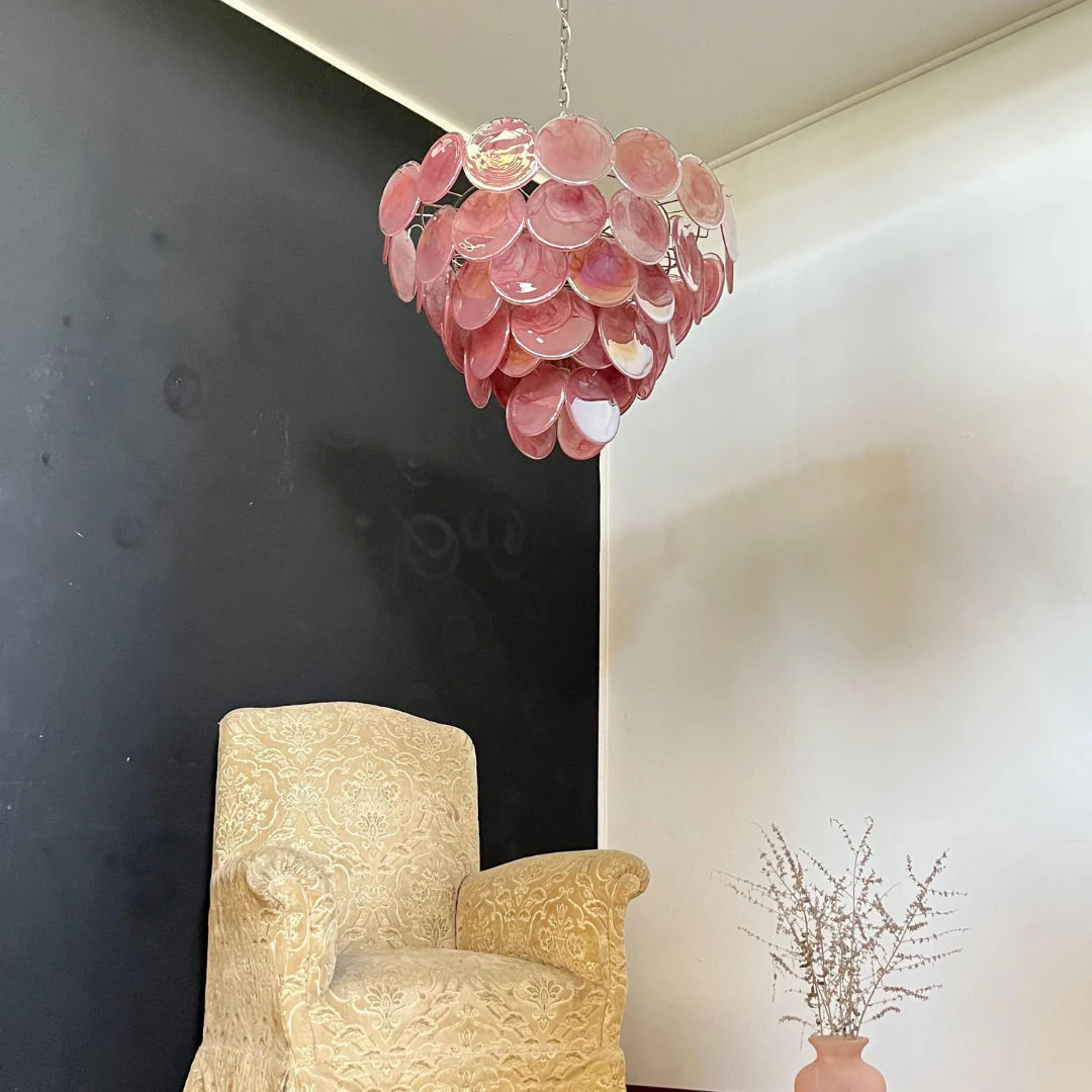 Murano Chandelier 57 Pink - Image 14
