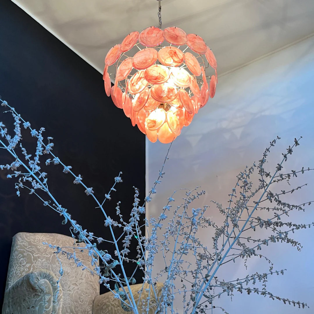 Murano Chandelier 57 Pink - Image 15