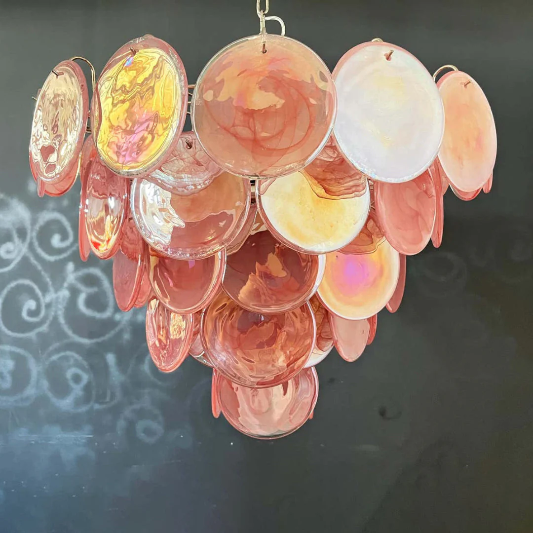 Murano Chandelier 57 Pink - Image 21