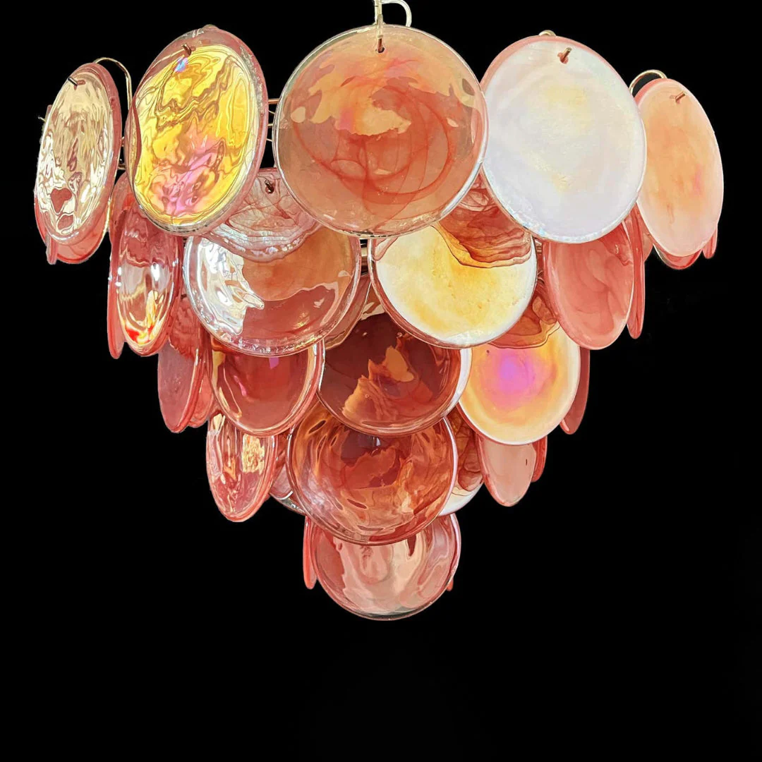 Murano Chandelier 57 Pink - Image 23