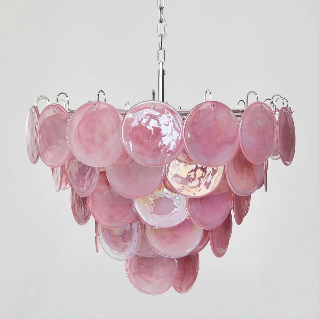 Murano Chandelier 57 Pink - Image 28