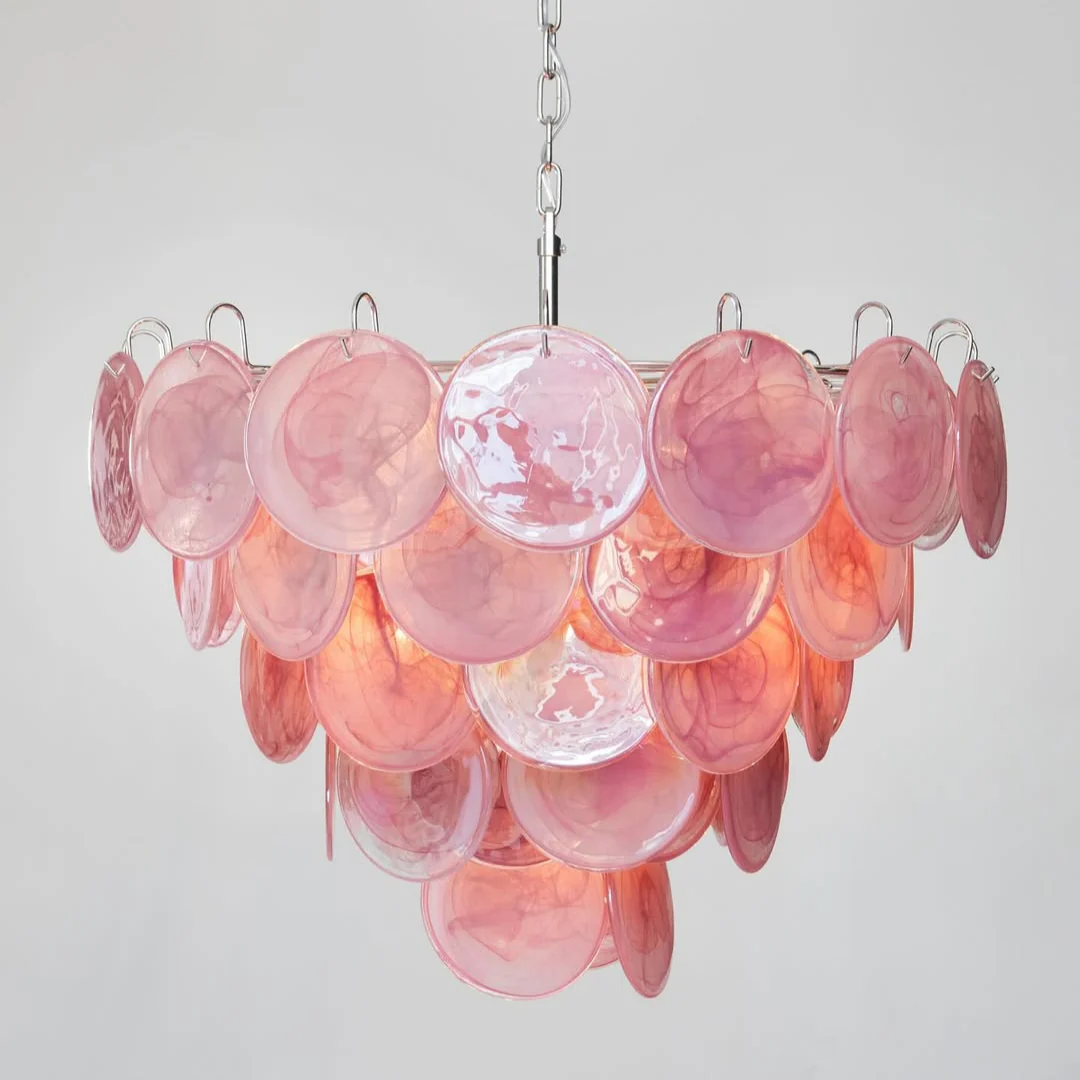 Murano Chandelier 57 Pink - Image 4