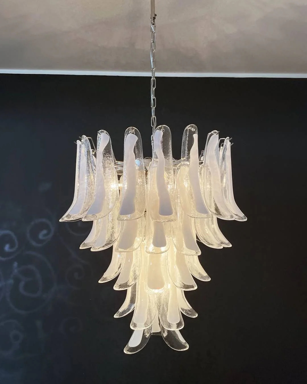 Murano Chandelier – 75 petals – Transparent - Image 13