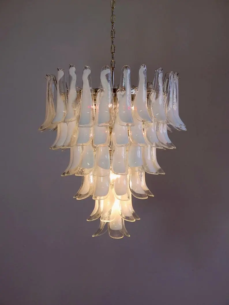 Murano Chandelier – 75 petals – Transparent - Image 3