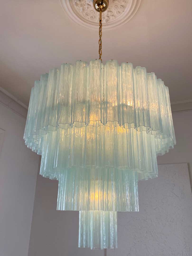 Murano Chandelier – 78 tubes – Opal - Image 3