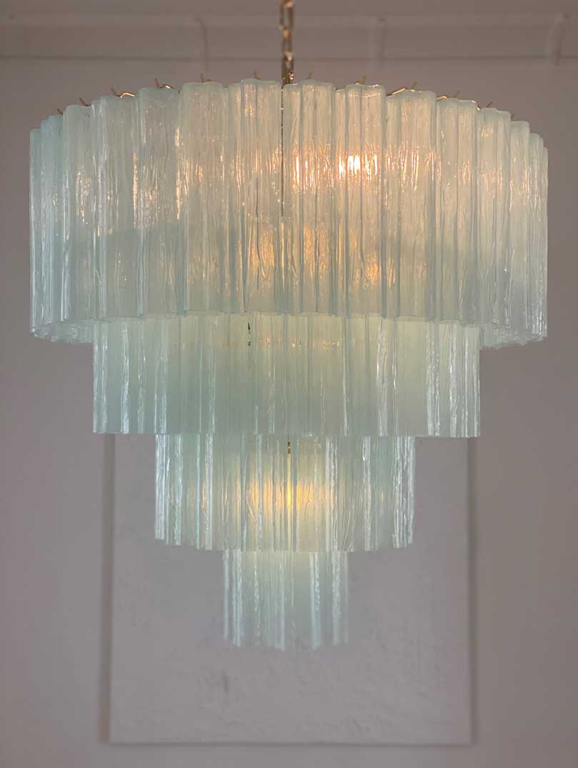 Murano Chandelier – 78 tubes – Opal - Image 5