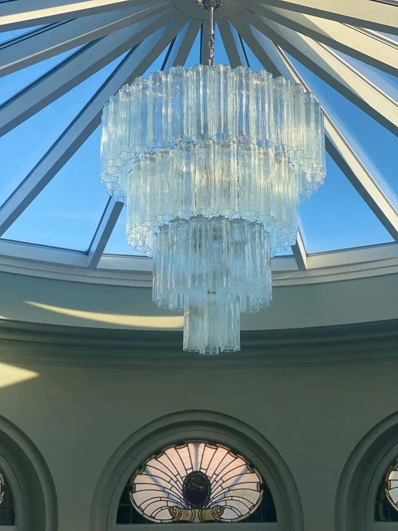 Murano Chandelier – 78 tubes – Transparent - Image 4