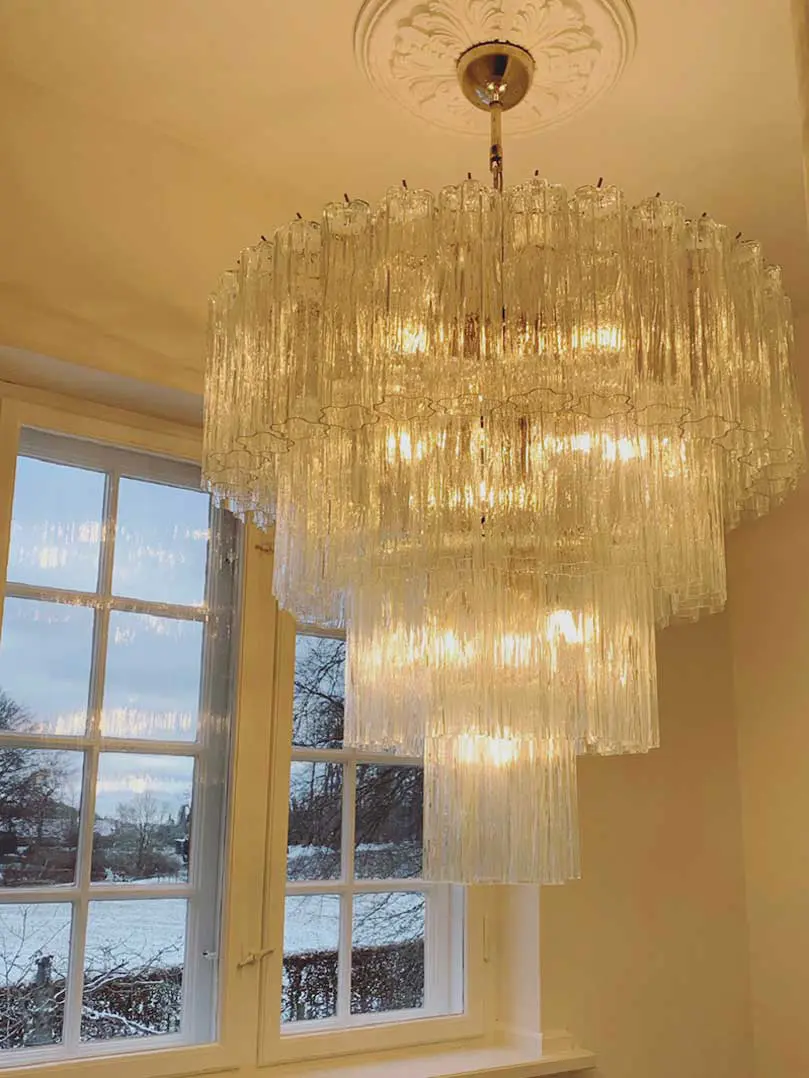 Murano Chandelier – 78 tubes – Transparent - Image 6