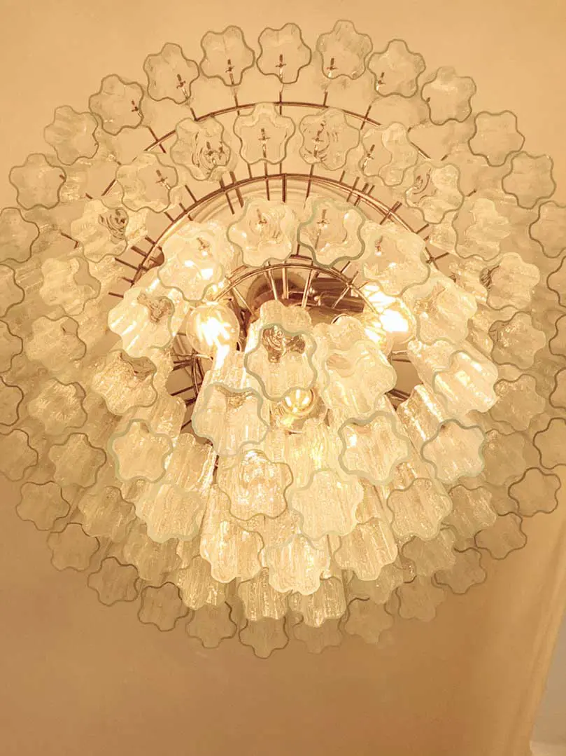 Murano Chandelier – 78 tubes – Transparent - Image 7