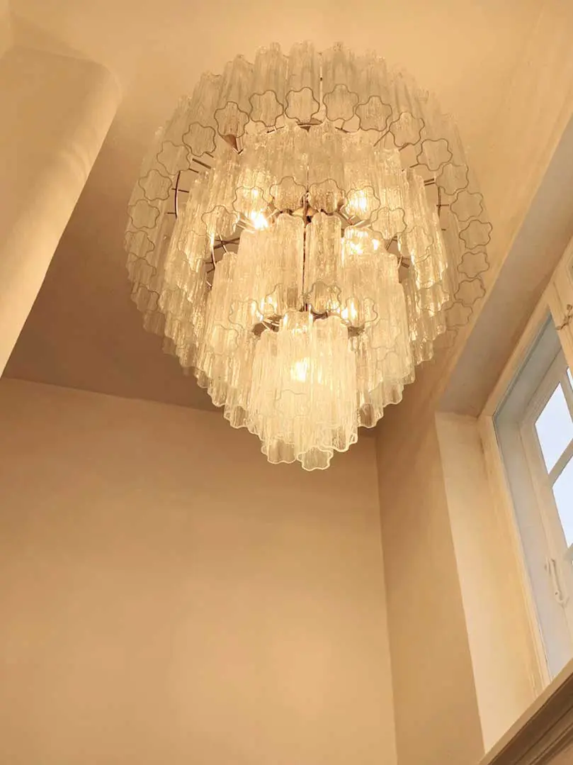 Murano Chandelier – 78 tubes – Transparent - Image 8