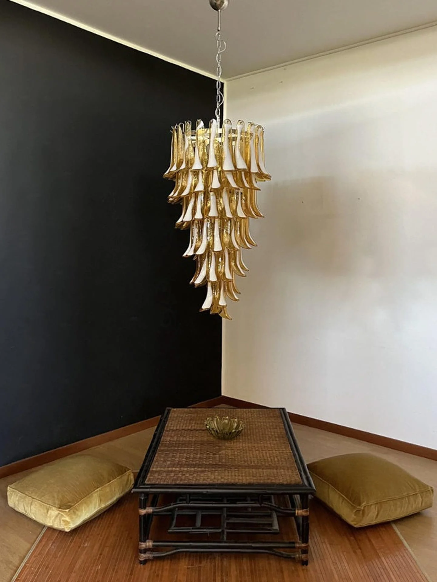 Murano Chandelier – 83 petals – Caramel - Image 10