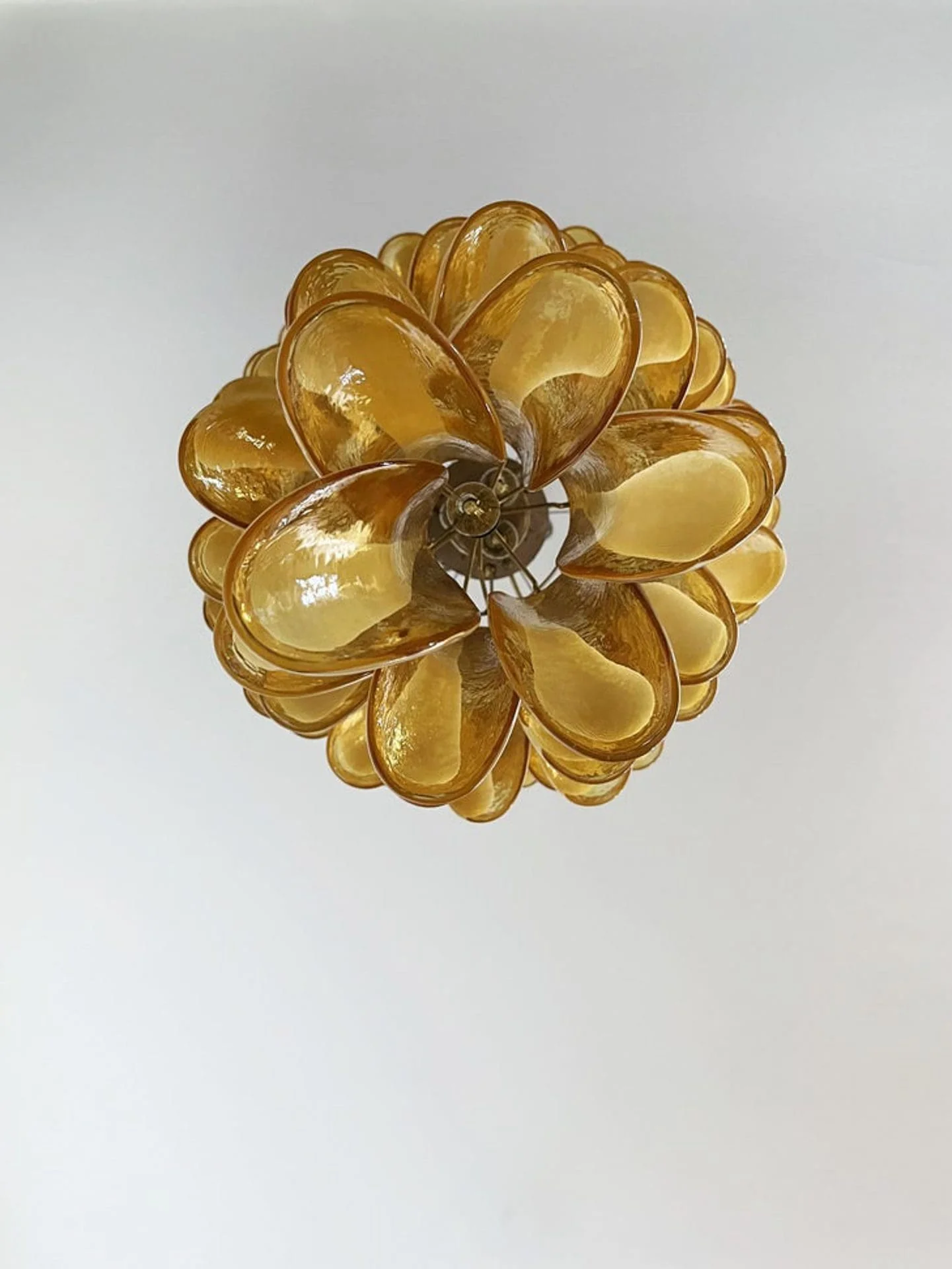 Murano Chandelier – 83 petals – Caramel - Image 8