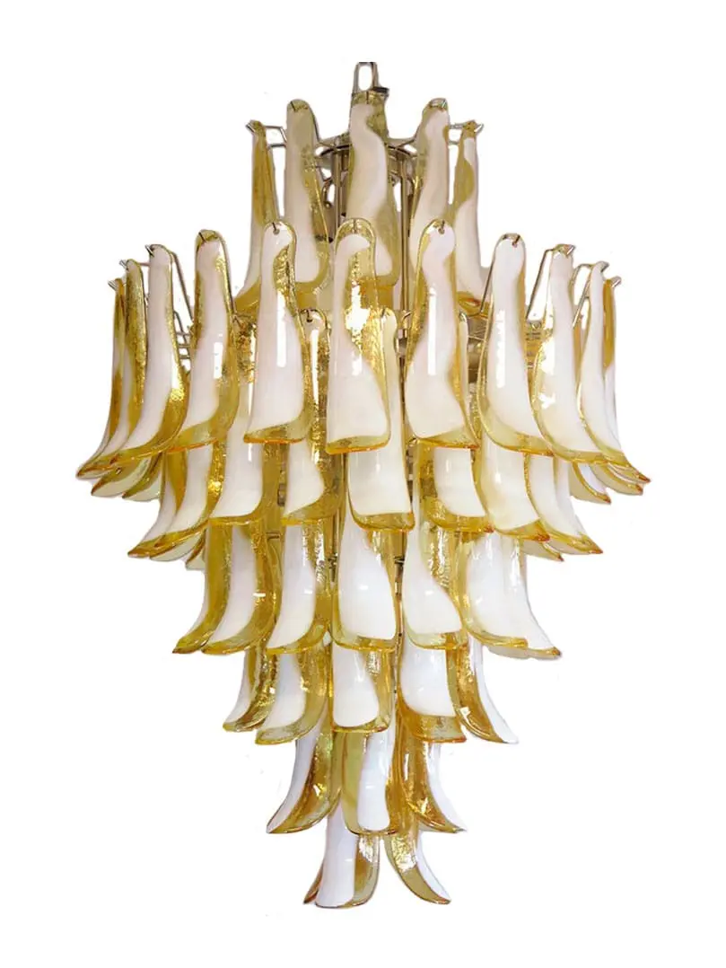 Murano Chandelier – 85 petals – Caramel - Image 4