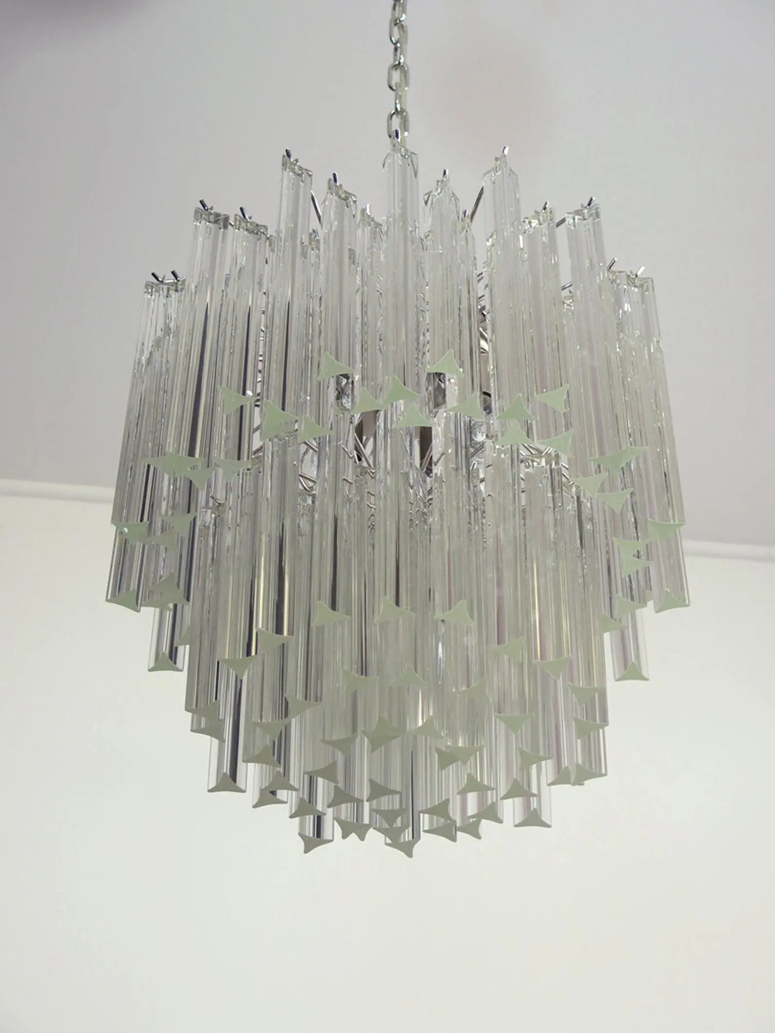 Murano Chandelier – Arianna -107 prisms – Transparent - Image 4