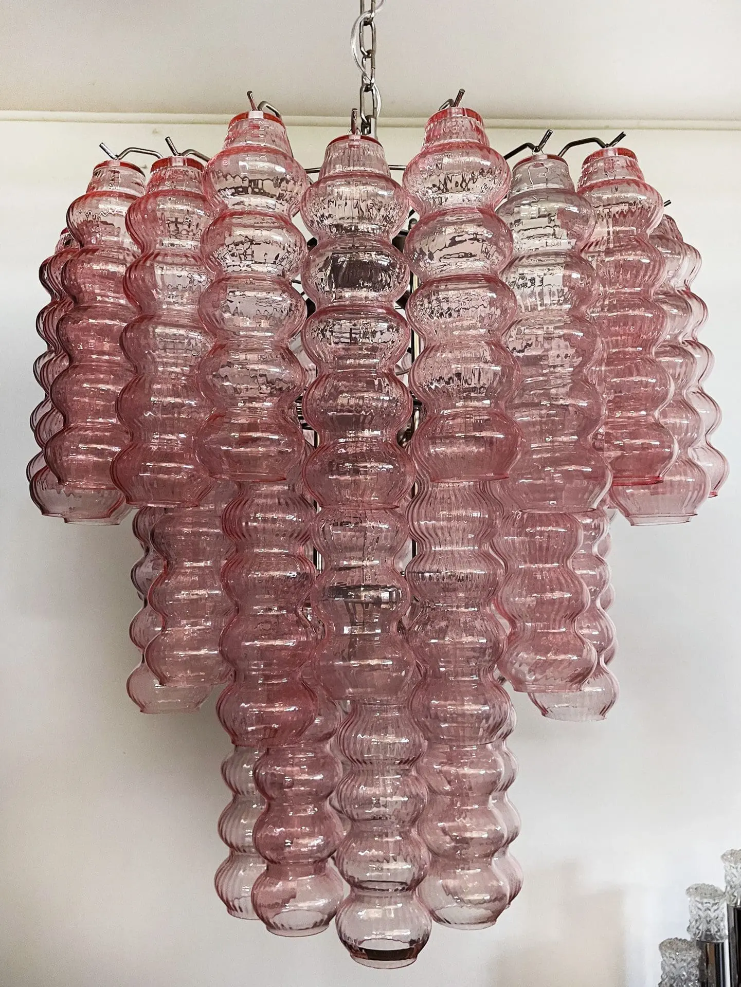 Murano Chandelier – Curva – Rosa – 48 tubes - Image 12