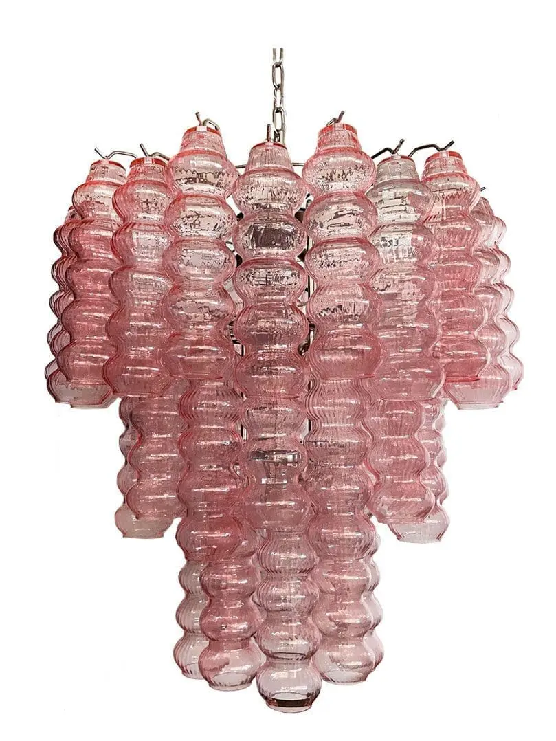 Murano Chandelier – Curva – Rosa – 48 tubes - Image 15