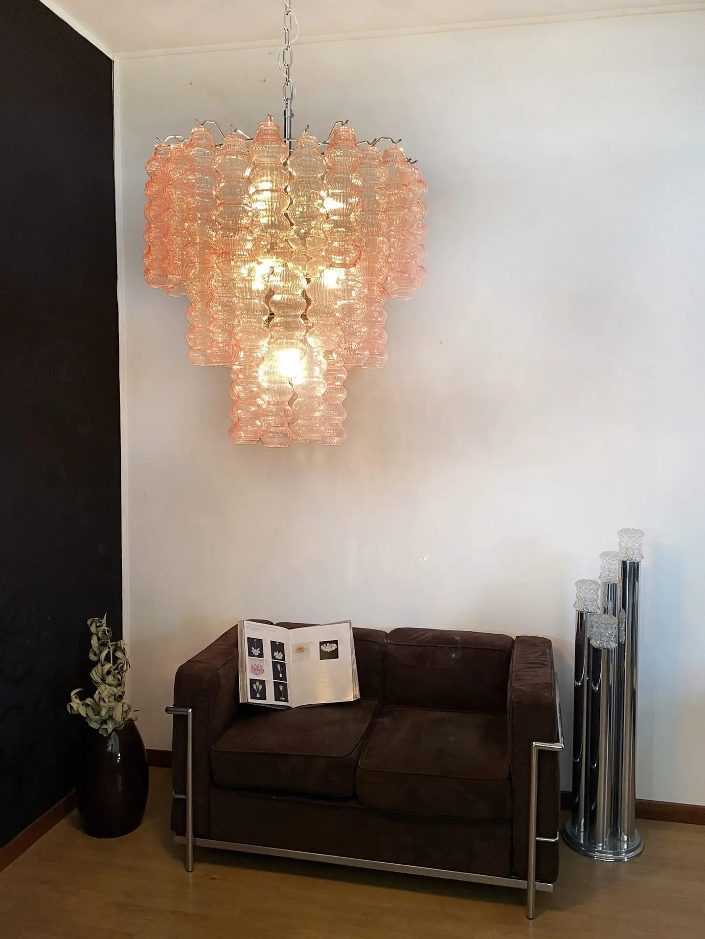 Murano Chandelier – Curva – Rosa – 48 tubes - Image 4