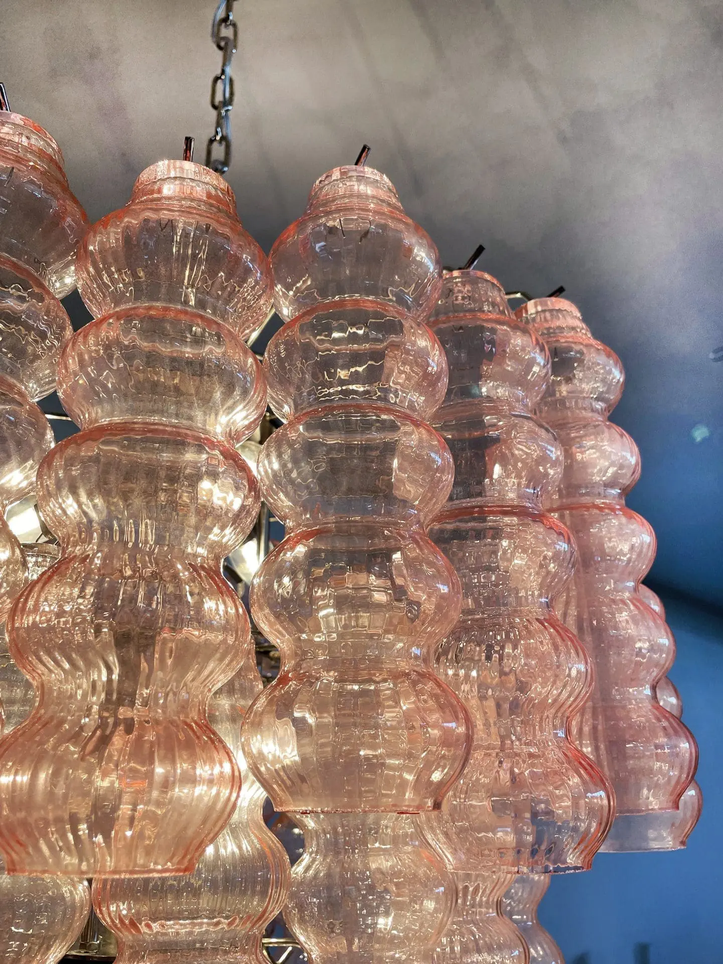 Murano Chandelier – Curva – Rosa – 48 tubes - Image 5