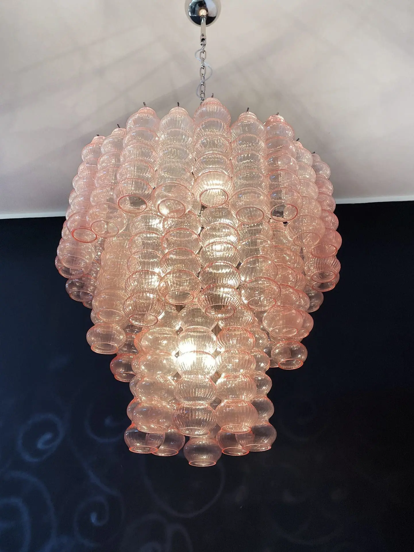 Murano Chandelier – Curva – Rosa – 48 tubes - Image 6