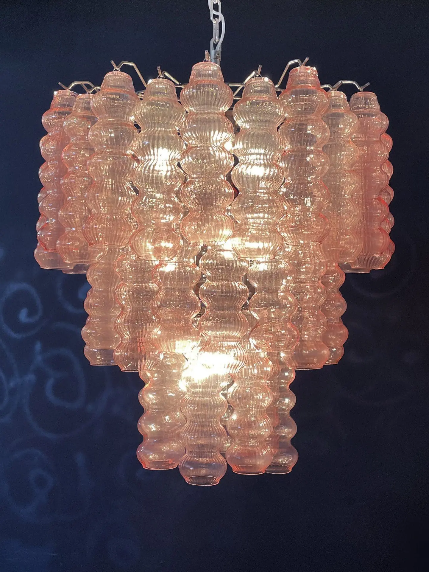 Murano Chandelier – Curva – Rosa – 48 tubes - Image 7