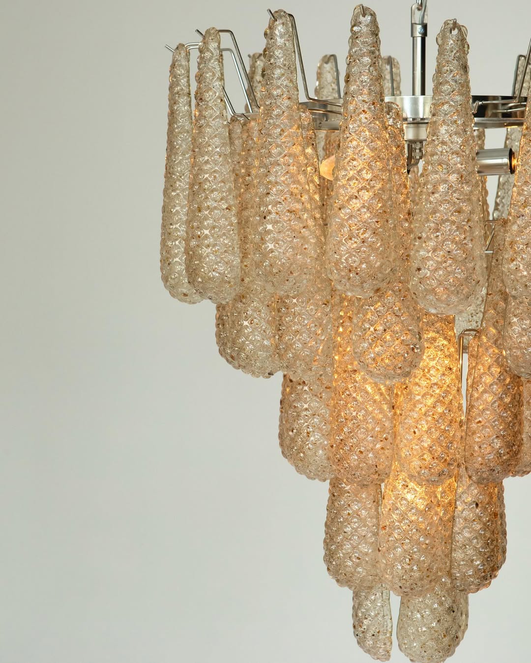 Murano Chandelier – Drop – 41 glasses – Amber - Image 6