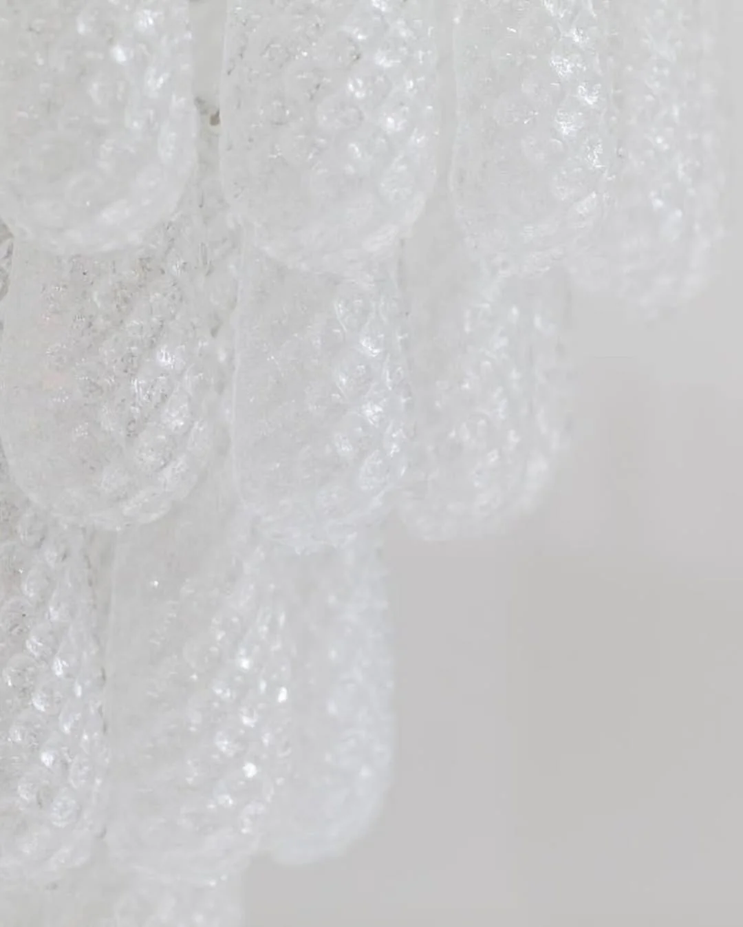 Murano Chandelier – Drop – 52 glasses – Transparent - Image 15