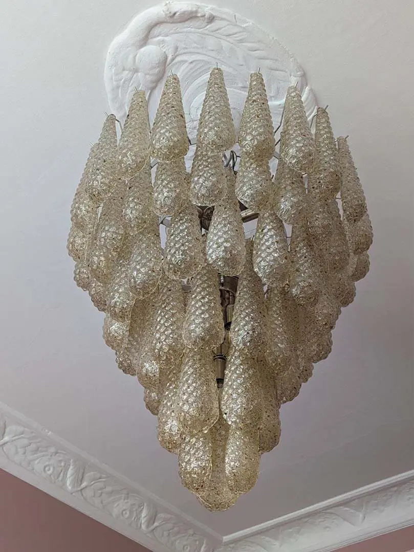 Murano Chandelier – Drop – 75 glasses – Amber - Image 4