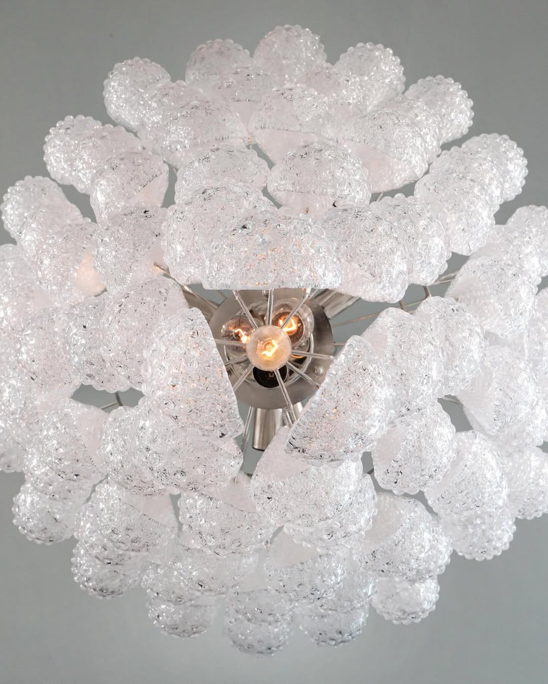Murano Chandelier – Drop – 75 glasses – Transparent - Image 11