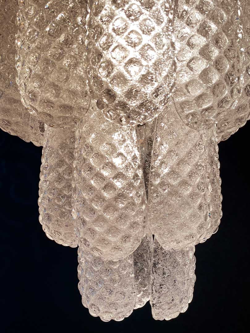 Murano Chandelier – Drop – 85 glasses – Transparent - Image 5
