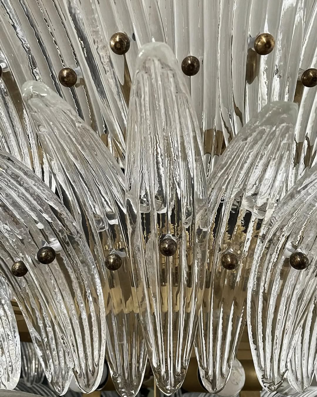 Murano Chandelier – Palmette – 163 glasses – Smoked - Image 13