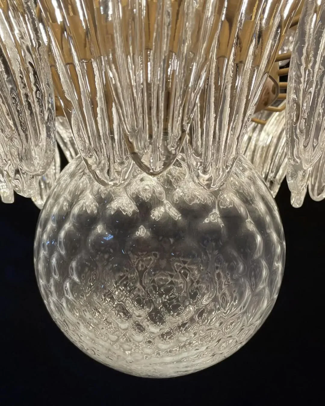 Murano Chandelier – Palmette – 163 glasses – Smoked - Image 7