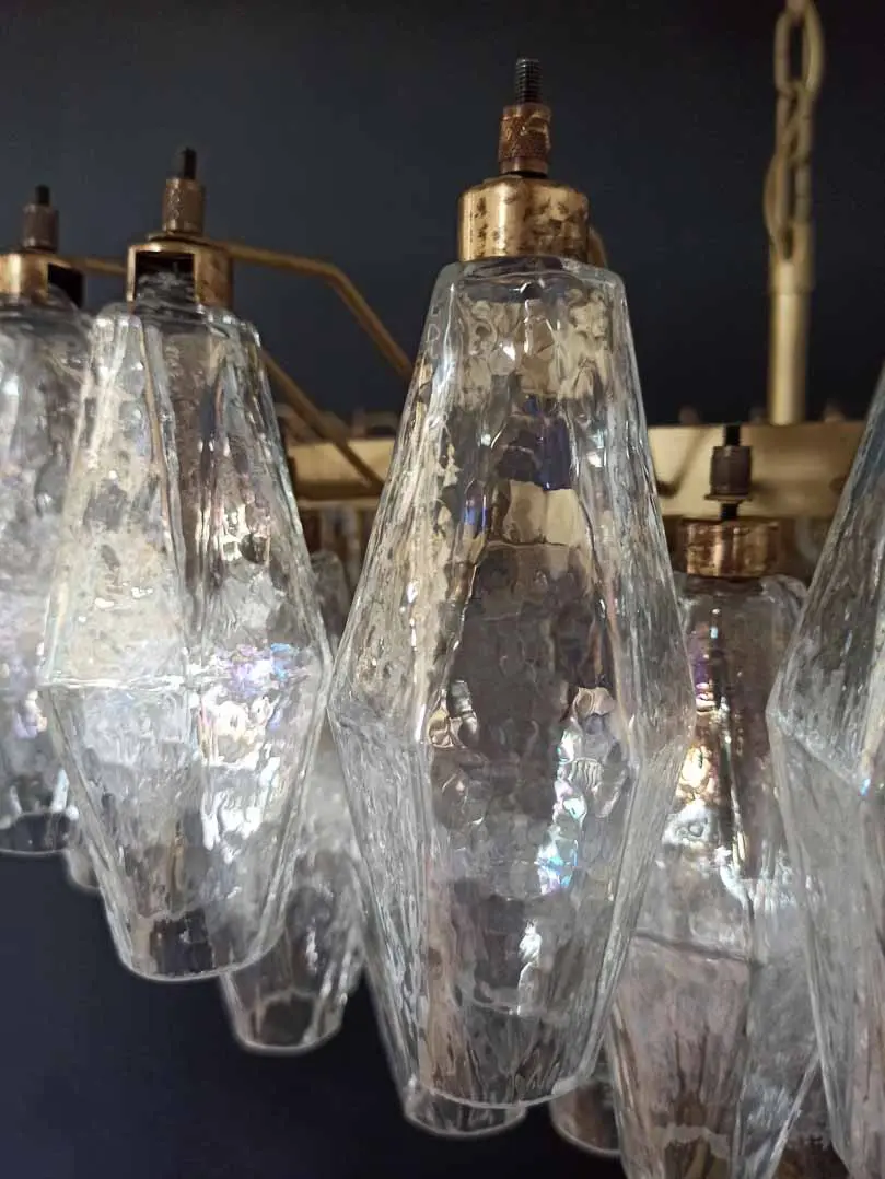 Murano Chandelier – Poliedri – 185 glass – Iridescent - Image 3
