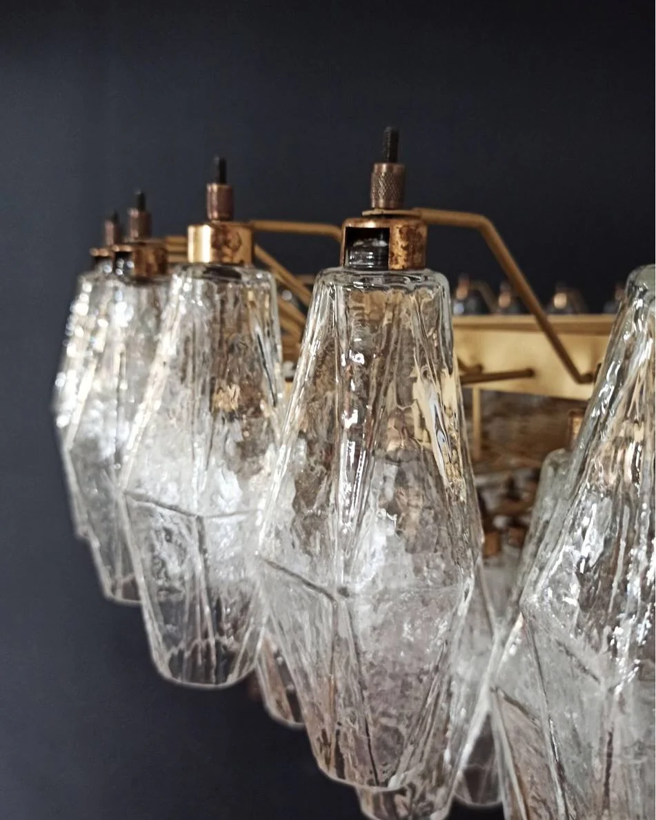 Murano Chandelier – Poliedri – 185 glass – Iridescent - Image 8