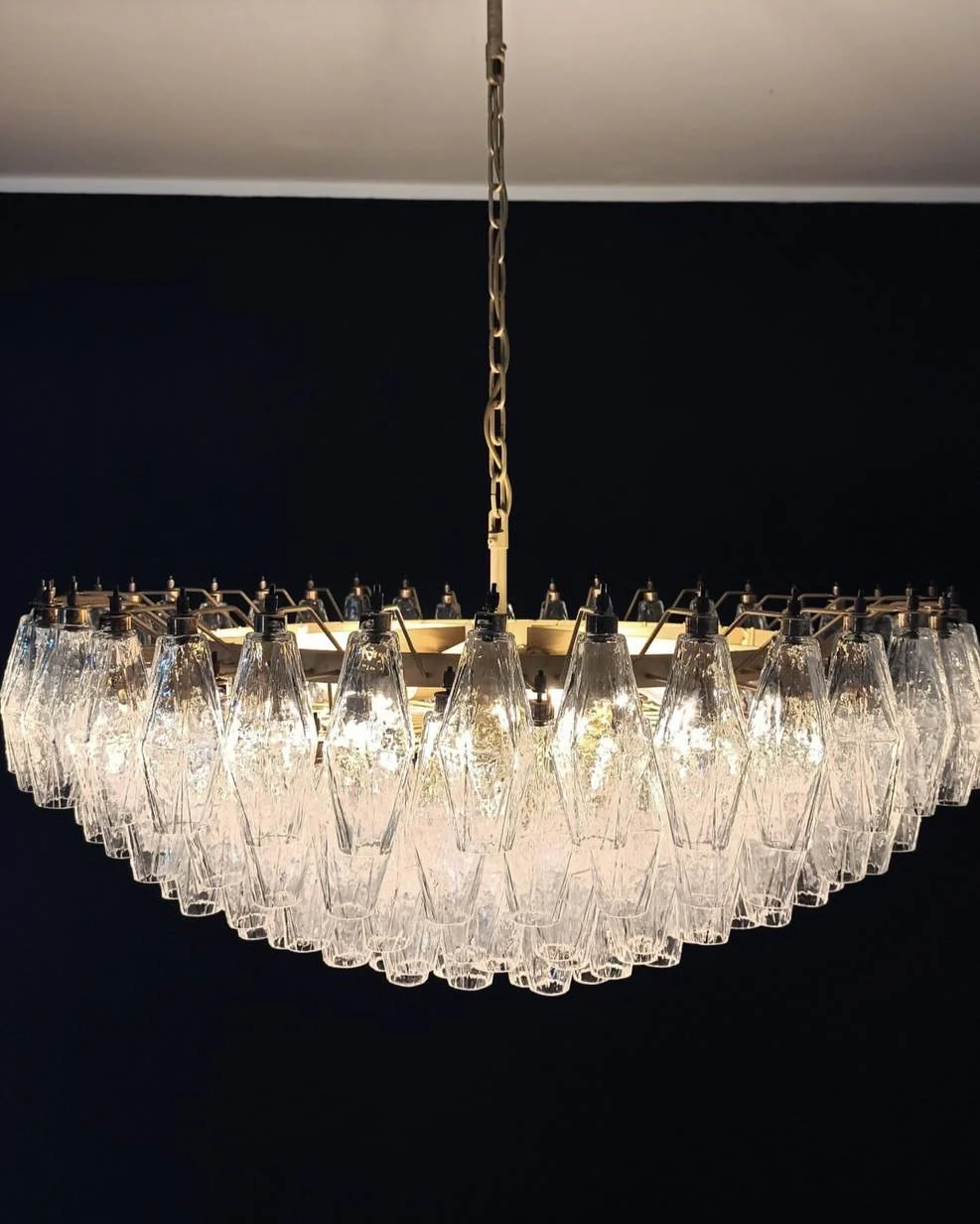 Murano Chandelier – Poliedri – 185 glass – Iridescent - Image 9
