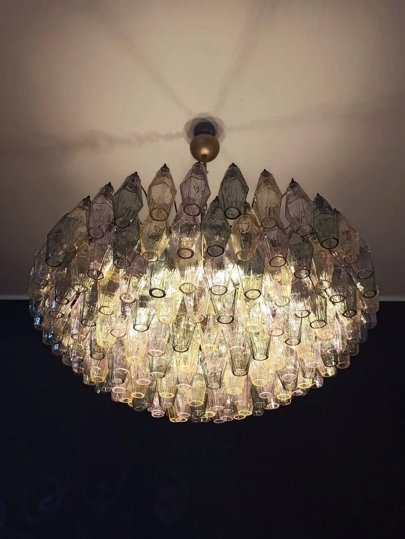 Murano Chandelier – Poliedri – 185 glass – Multi - Image 4