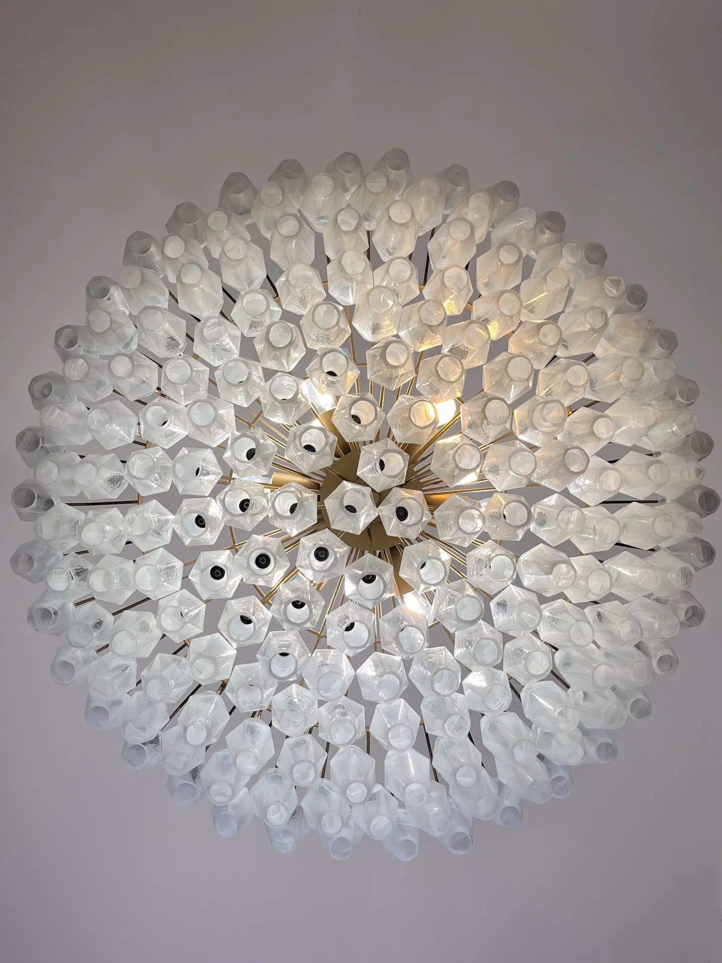 Murano Chandelier – Poliedri – 185 glass – White Alabaster - Image 7