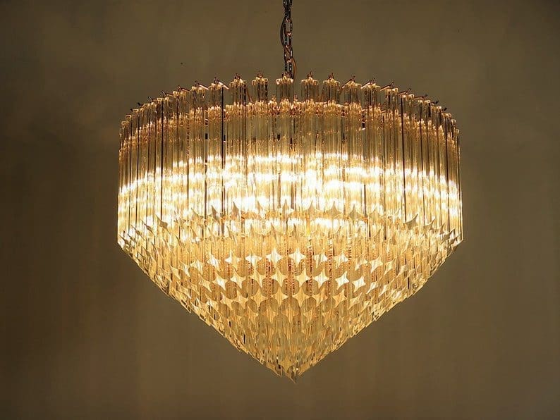 Murano Chandelier – Quadriedri – 265 prisms – Transparent - Image 2